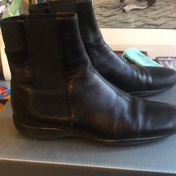 PRADA Sport Nappa Black Chelsea boot - Picture 2 of 4